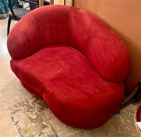 DIVANETTO CON SPALLIERA ARROTONDATA