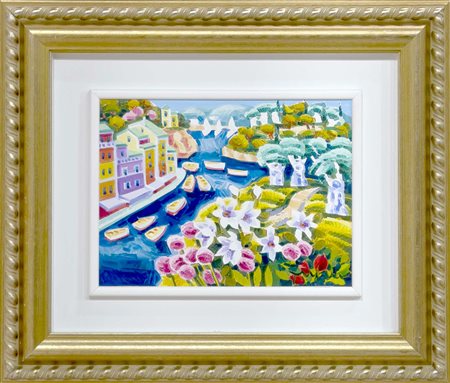 Athos Faccincani, Tenue primavera di luce, anni Duemila, olio su tela, 30x40...