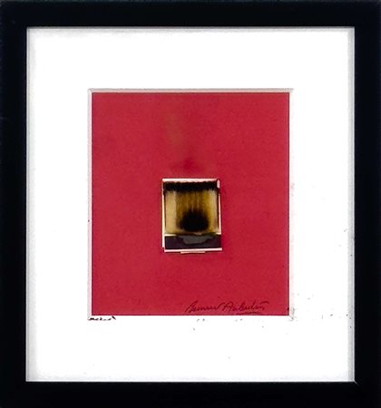 Bernard Aubertin, Senza titolo, anni Duemila, fiammiferi bruciati su carta,...