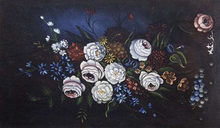 Antonio Sciacca, Senza titolo, 1981, olio su faesite, 55x34,5 cm, autentica...