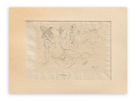 FRANCO ROGNONI (1913-1999) - Vendemmia. 1943