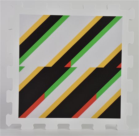 Jeffrey Steele SINTAGMA stampa UV su FX high quality bianco, cm 21x21x1,3;...