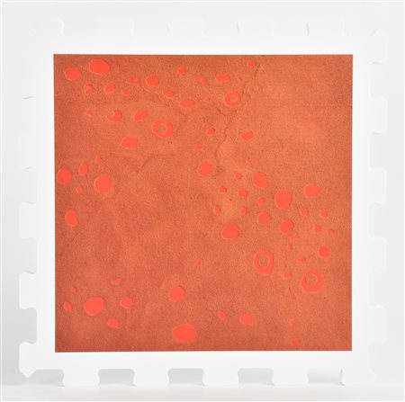 Luigi Mainolfi (1948) TERRA DEL SOLE stampa UV su FX high quality bianco, cm...