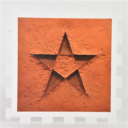 Gilberto Zorio (1944) STELLA stampa UV su FX high quality bianco, cm...