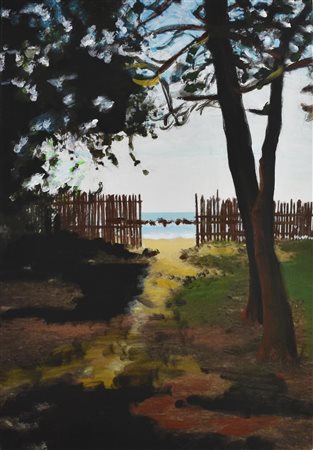 RAF (Raffaele Dragani) LA PORTA SUL MARE, 2019 olio e acrilico su tela, cm...
