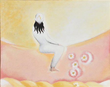 Enzo Branca REGINA DI SOGNI, 1987 olio su tela, cm 25x30,5 sul retro: firma,...