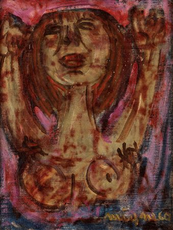 Giuseppe Migneco (Messina  1903-Milano 1997)  - Senza titolo 