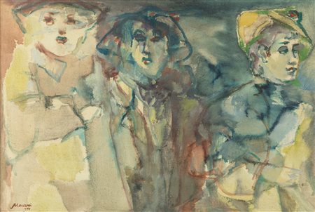 Mino Maccari (Siena 1898-Roma 1989)  - Senza titolo, 1955