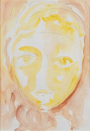 Virgilio Guidi (Roma 1891-Venezia 1984)  - Testa di donna