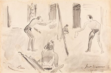 Juti Ravenna (Spadacenta (VE) 1897-Treviso 1972)  - Lido, 1938