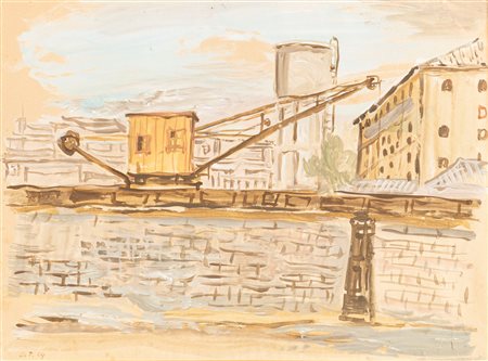 Orfeo Tamburi (Jesi 1906-Parigi 1994)  - Paesaggio romano, 1934