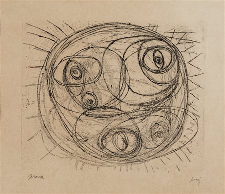 Enrico Baj (Milano 1924-Vergiate 2003)  - Senza titolo