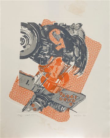 Gianni Bertini (Pisa 1922-Caen 2010)  - Senza titolo, 1966