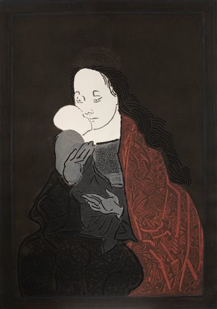 Josè Ortega (Arroba de los Montes 1921-Parigi 1990)  - Maternity of Dina and Xuan, 1970 around