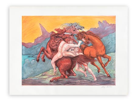 ALIGI SASSU (1912-2000) - Eretteo ed Eumolpo, 1989