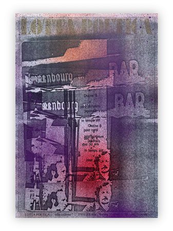 JULIAN BLAINE (1942) - Surimpression au xeros teint 17, 1984