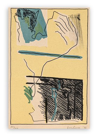 GUIDO GAMBONE (1909-1969) - Senza Titolo, 1966