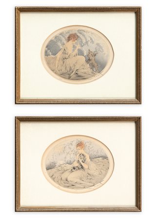 LOUIS ICART (1888-1950) - Lotto unico di 2 opere