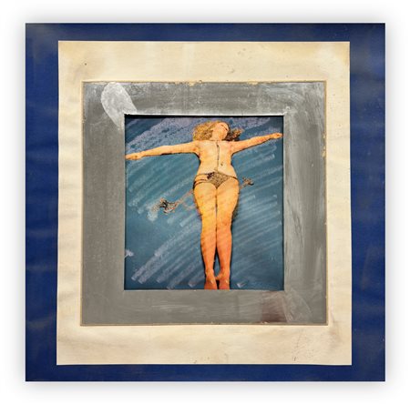 MIMMO ROTELLA (1918-2006) - Nuda distesa, 1973