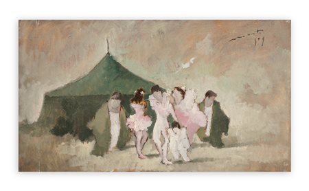CESARINO MONTI (1916-1972) - Senza Titolo (Circo), 1959