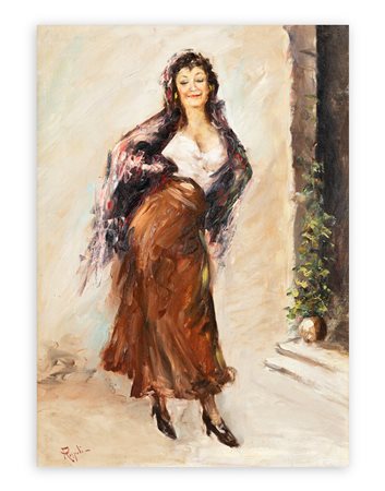 FRANCO RISPOLI (1921-1989) - La Sciantosa
