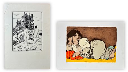 AUTORI VARI (CREPAX E CANTATORE) - Lotto unico composto da 2 opere grafiche