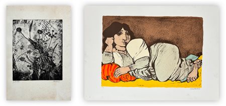 AUTORI VARI (PAULUCCI E CANTATORE) - Lotto unico composto da 2 opere grafiche