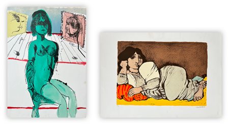 AUTORI VARI (CASSINARI E CANTATORE) - Lotto unico composto da 2 opere grafiche