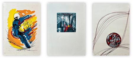 EVELINE KRUMNAU - Lotto unico composto da 3 opere grafiche
