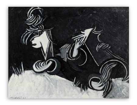 RENÉ AUDEBES (1922-1993) - Senza Titolo, 1973