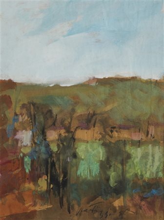 SCATIZZI SERGIO (1918 - 2009) - PAESAGGIO TOSCANO.