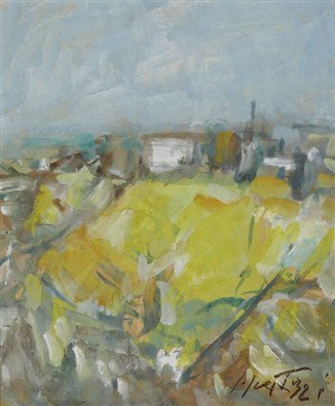 SCATIZZI SERGIO (1918 - 2009) - PAESAGGIO TOSCANO.