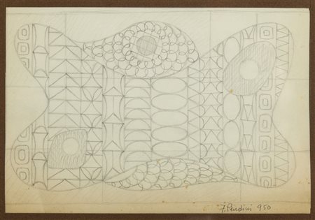 PENDINI FULVIO (1907 - 1975) - COMPOSIZIONE, 1950.
