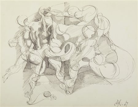 CAGLI CORRADO (1910 - 1976) - SENZA TITOLO, 1949.