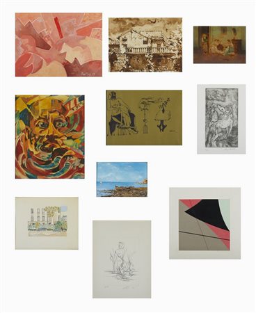 AUTORI VARI - LOTTO COMPOSTO DA N.10 OPERE. SENZA TITOLO.