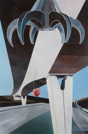 SOBIESKI JEAN (n. 1937) - AUTOUTE ET ROSE.