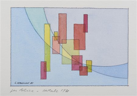 VERONESI LUIGI (1908 - 1998) - COMPOSIZIONE, 1981.