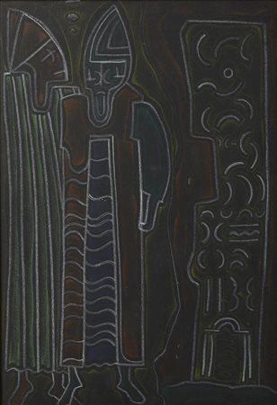 MAROTTA GINO (1935 - 2012) - STORIA NOTTURNA DI ANAGNI, 1955.