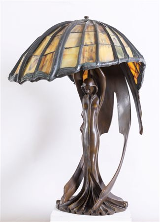 Peter Behrens (Amburgo 1868 - Berlino 1940), after. Art Nouveau, Flying Lady. 