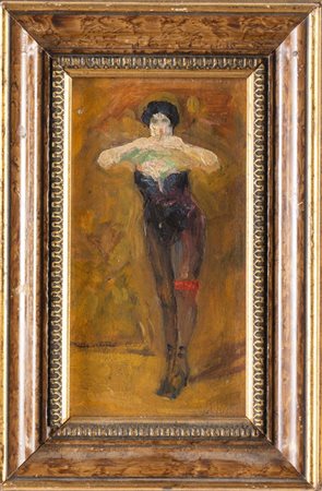 Maestro della fine del XIX secolo. Ballerina di café-chantant.
