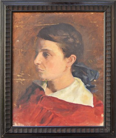 Pittore del XIX secolo. Testa di fanciulla.