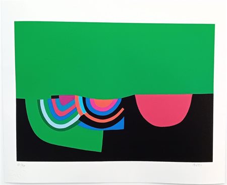 Alberto Burri (Città di Castello 1915 - Nizza 1995) Trittico A-Tavola 2, 1973