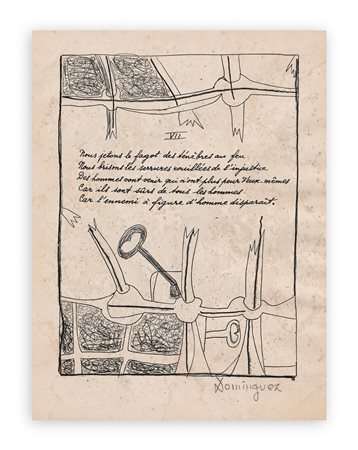 OSCAR DOMINGUEZ (1906-1957) - Senza Titolo, 1947