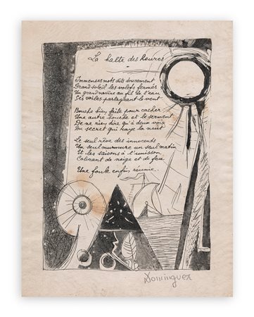 OSCAR DOMINGUEZ (1906-1957) - Senza Titolo, 1947