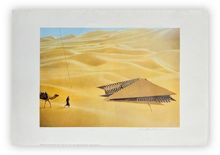 ARNALDO POMODORO (1926) - Tenda-fortalizio per le sabbie del deserto. 1975-1980