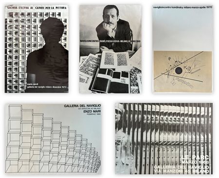 MANIFESTI GALLERIA DEL NAVIGLIO - Lotto unico composto da 5 manifesti