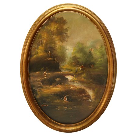 Paesaggio con personaggi