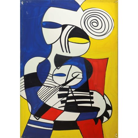 Aldo Gentilini (Genova 7 febbraio 1911-Volpeglino 10 agosto 1982)  - Pittura astratta, 70&#39;s