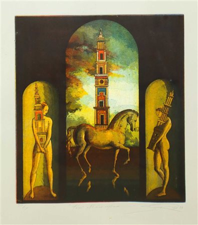 Salvo Russo (Catania 1954)  - Torri altissime vegliano