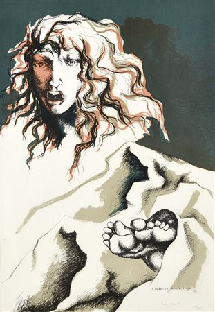 MURER FRANCO Falcade (BL) 1952 A Federico Garcia Lorca 1977 litografia es....